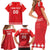 Custom Switzerland Rugby Family Matching Short Sleeve Bodycon Dress and Hawaiian Shirt Edelweis Pattern - Wonder Print Shop