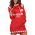 Custom Switzerland Rugby Hoodie Dress Edelweis Pattern - Wonder Print Shop