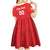 Custom Switzerland Rugby Kid Short Sleeve Dress Edelweis Pattern - Wonder Print Shop