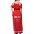 Custom Switzerland Rugby Off Shoulder Maxi Dress Edelweis Pattern - Wonder Print Shop