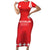 Custom Switzerland Rugby Short Sleeve Bodycon Dress Edelweis Pattern