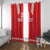 Custom Switzerland Rugby Window Curtain Edelweis Pattern - Wonder Print Shop