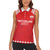 Custom Switzerland Rugby Women Sleeveless Polo Shirt Edelweis Pattern