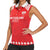 Custom Switzerland Rugby Women Sleeveless Polo Shirt Edelweis Pattern