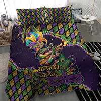 Mardi Gras Alligator Bedding Set Let the Gator Jazz Roll - Wonder Print Shop