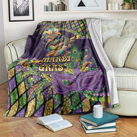 Mardi Gras Alligator Blanket Let the Gator Jazz Roll - Wonder Print Shop