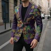 Mardi Gras Alligator Blazer Let the Gator Jazz Roll - Wonder Print Shop