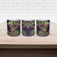 Mardi Gras Alligator Ceramic Mug Let the Gator Jazz Roll - Wonder Print Shop