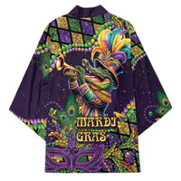 Mardi Gras Alligator Kimono Let the Gator Jazz Roll - Wonder Print Shop