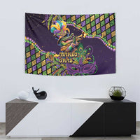 Mardi Gras Alligator Tapestry Let the Gator Jazz Roll - Wonder Print Shop