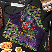 Mardi Gras Crawfish Apron Let's Mardi Y'all - Wonder Print Shop
