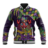 Mardi Gras Crawfish Baseball Jacket Let's Mardi Y'all - Wonder Print Shop