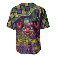 Mardi Gras Crawfish Baseball Jersey Let's Mardi Y'all - Wonder Print Shop