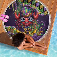 Mardi Gras Crawfish Beach Blanket Let's Mardi Y'all - Wonder Print Shop