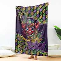 Mardi Gras Crawfish Blanket Let's Mardi Y'all - Wonder Print Shop