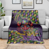 Mardi Gras Crawfish Blanket Let's Mardi Y'all - Wonder Print Shop