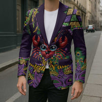 Mardi Gras Crawfish Blazer Let's Mardi Y'all - Wonder Print Shop