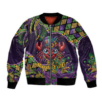 Mardi Gras Crawfish Bomber Jacket Let's Mardi Y'all - Wonder Print Shop