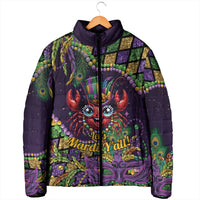 Mardi Gras Crawfish Padded Jacket Let's Mardi Y'all - Wonder Print Shop