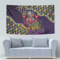 Mardi Gras Crawfish Tapestry Let's Mardi Y'all - Wonder Print Shop