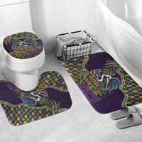 Mardi Gras Pelican Bathroom Set Crowned Feathers Carnival Reign - Wonder Print Shop