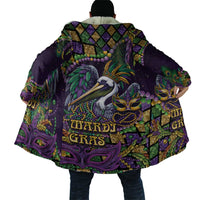 Mardi Gras Pelican Cloak Crowned Feathers Carnival Reign - Wonder Print Shop