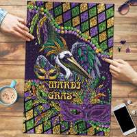 Mardi Gras Pelican Puzzle Crowned Feathers Carnival Reign - Wonder Print Shop