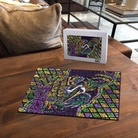 Mardi Gras Pelican Puzzle Crowned Feathers Carnival Reign - Wonder Print Shop