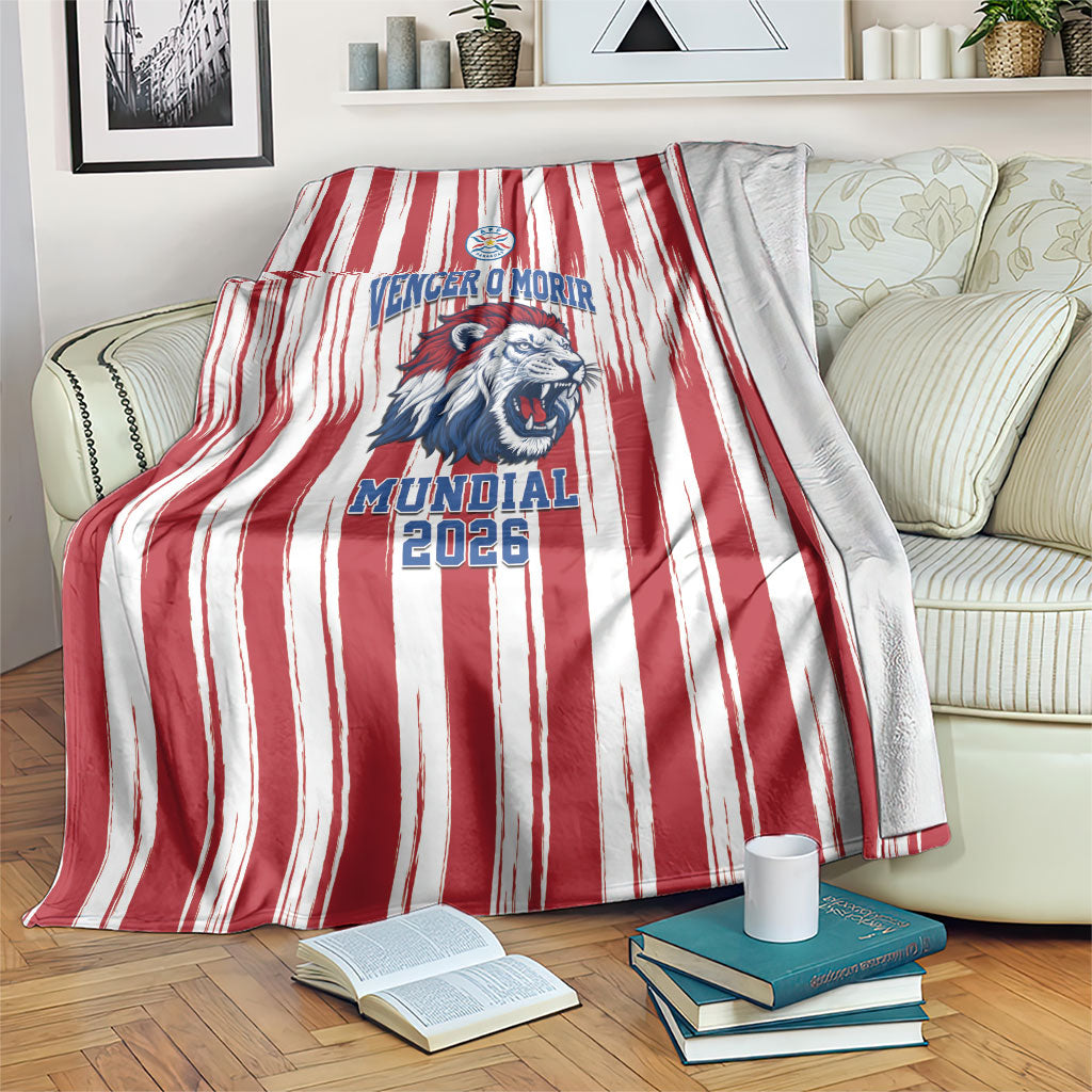 Paraguay Football Mundial 2026 Blanket Lion Vencer O Morir Supporter