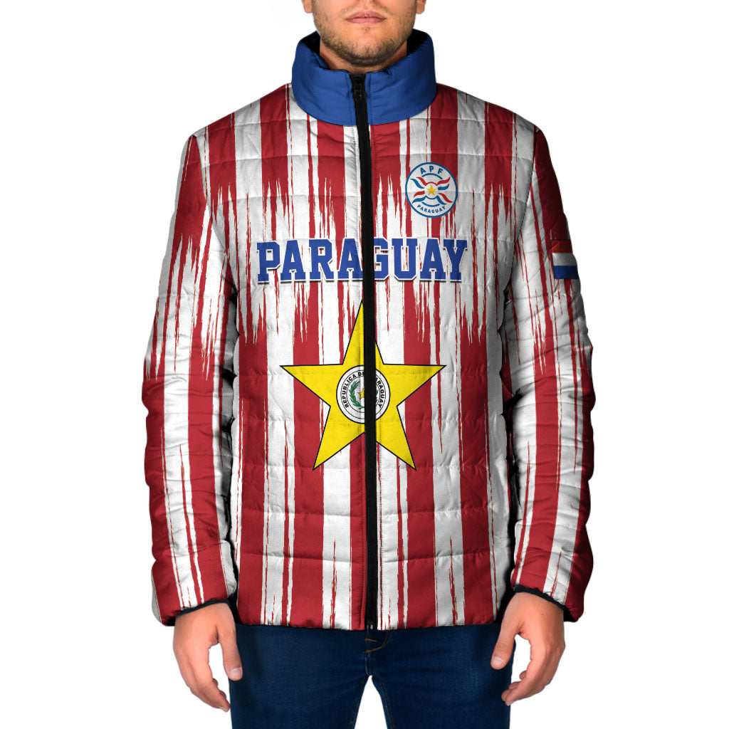 Paraguay Football Mundial 2026 Padded Jacket Lion Vencer O Morir Supporter