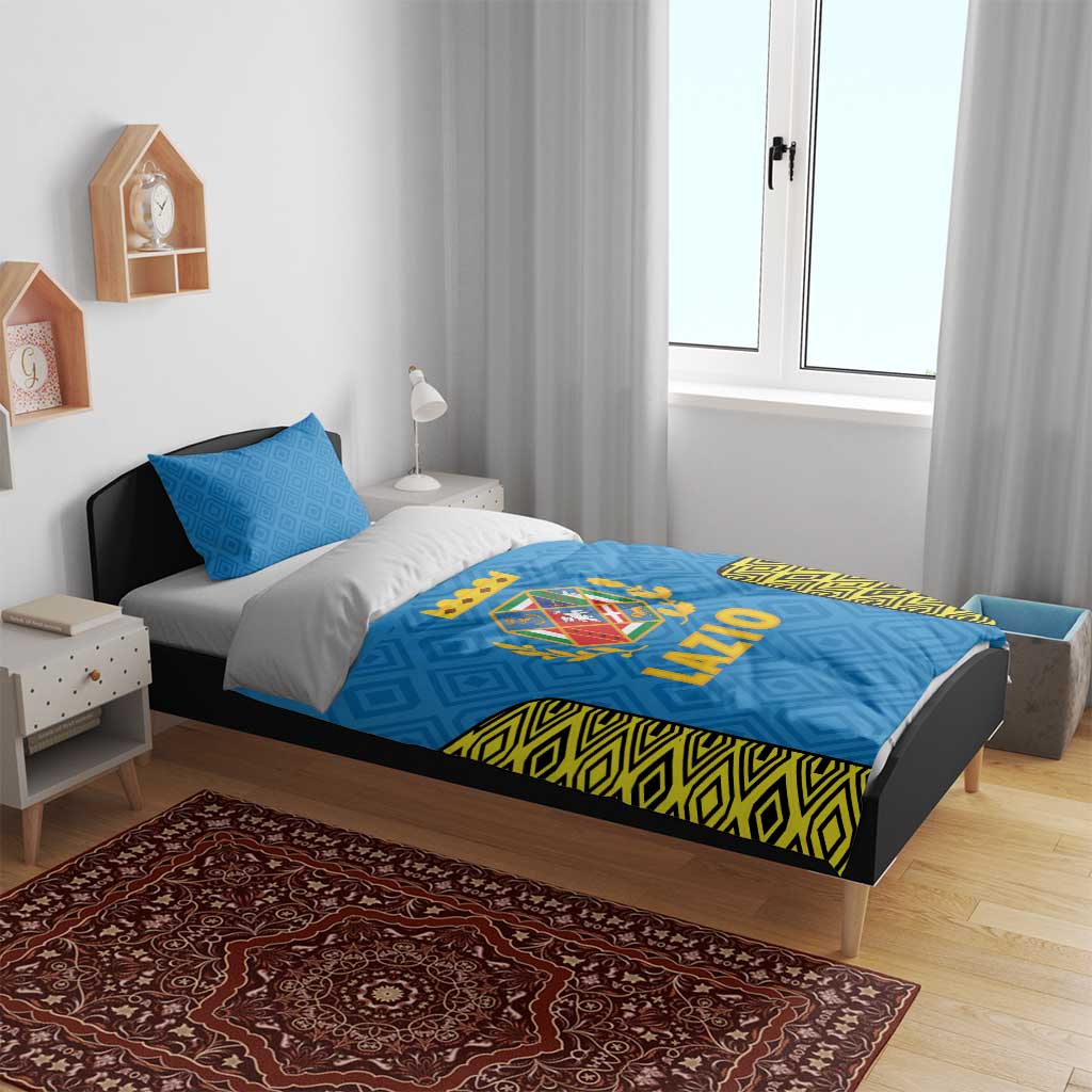 Italy Lazio Bedding Set Flag Style - Wonder Print Shop