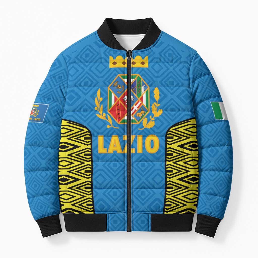 Italy Lazio Bomber Puffer Jacket Flag Style LT19