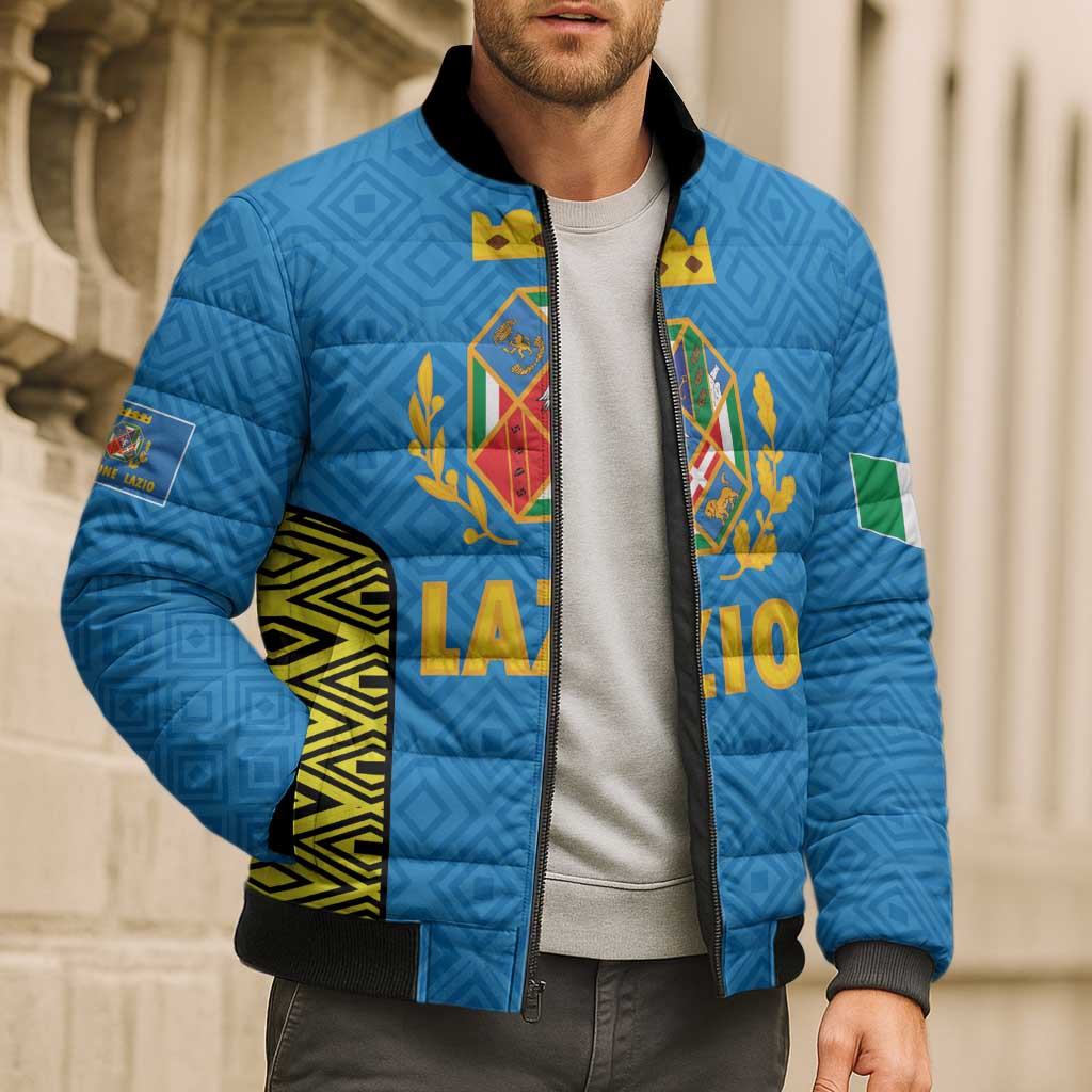 Italy Lazio Bomber Puffer Jacket Flag Style LT19