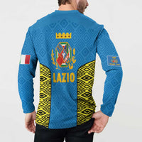 Italy Lazio Button Sweatshirt Flag Style LT19