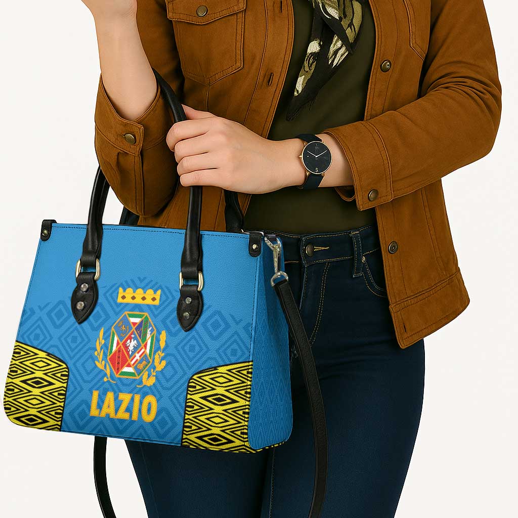 Italy Lazio Leather Bag Flag Style - Wonder Print Shop