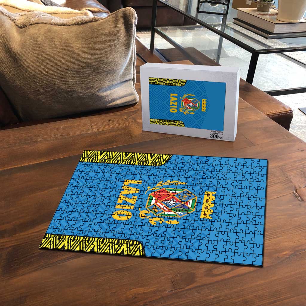 Italy Lazio Puzzle Flag Style - Wonder Print Shop