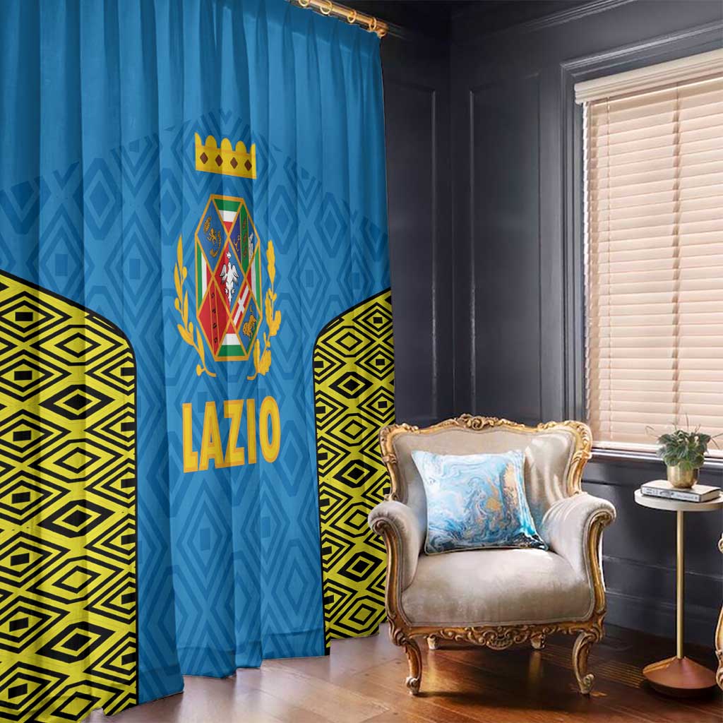 Italy Lazio Window Curtain Flag Style - Wonder Print Shop