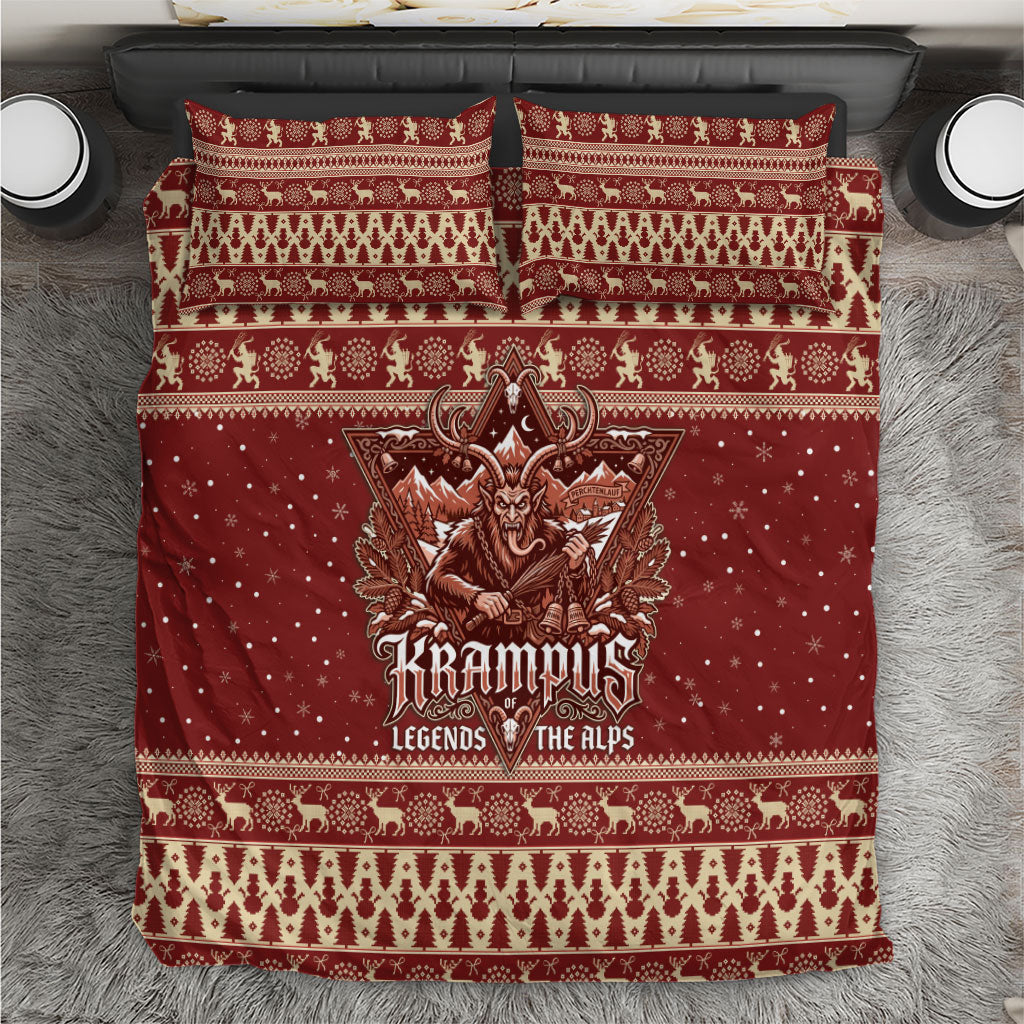Austria Christmas Bedding Set Krampus Legends of the Alps