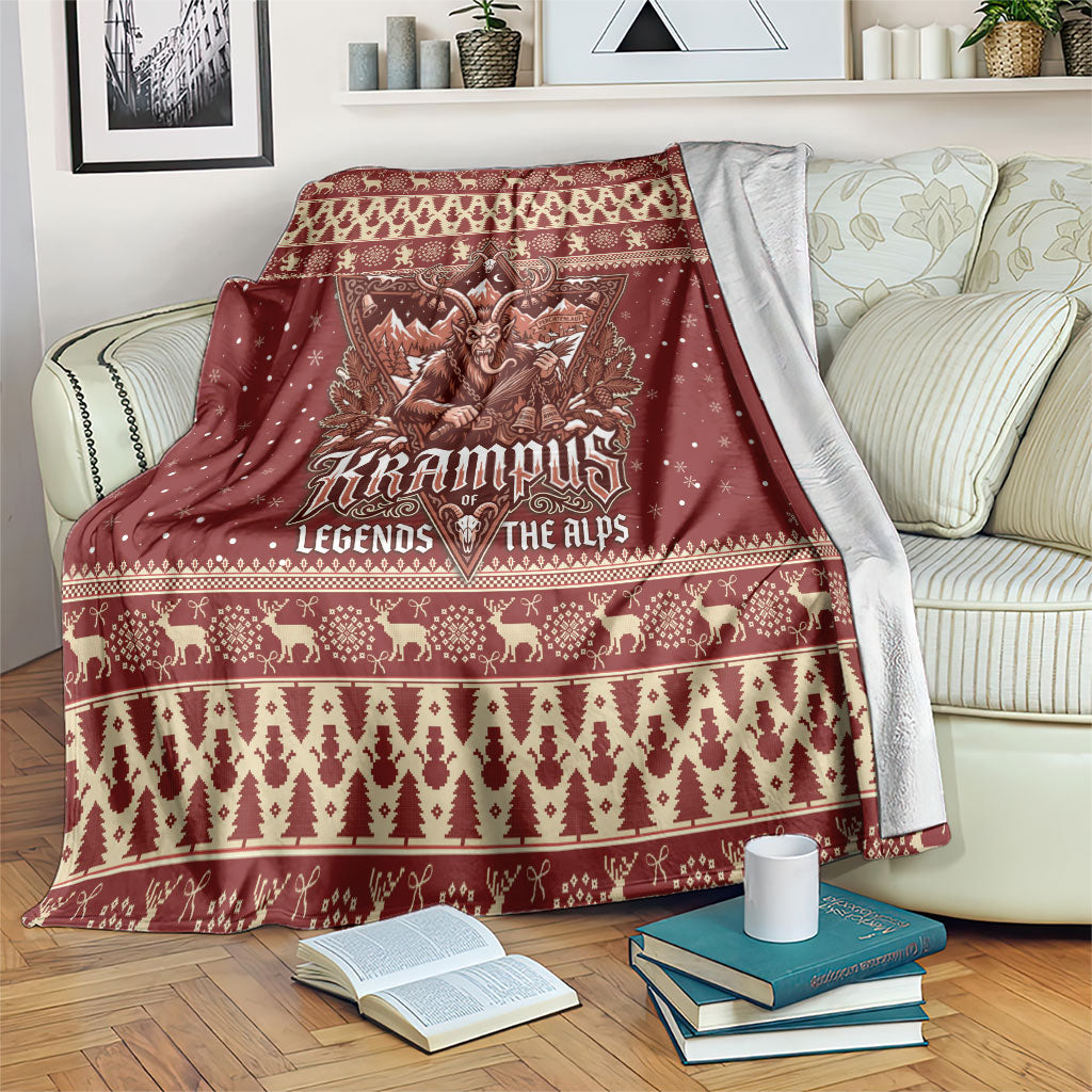 Austria Christmas Blanket Krampus Legends of the Alps
