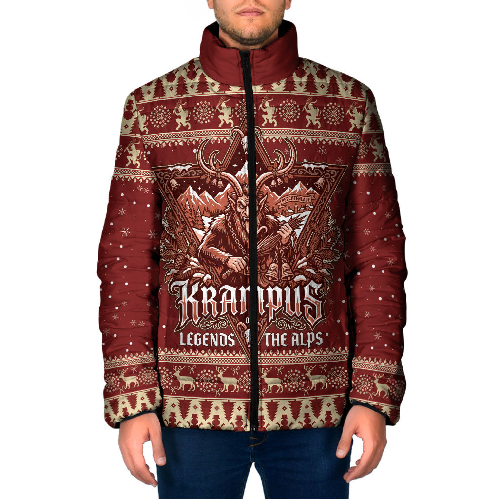 Austria Christmas Padded Jacket Krampus Legends of the Alps