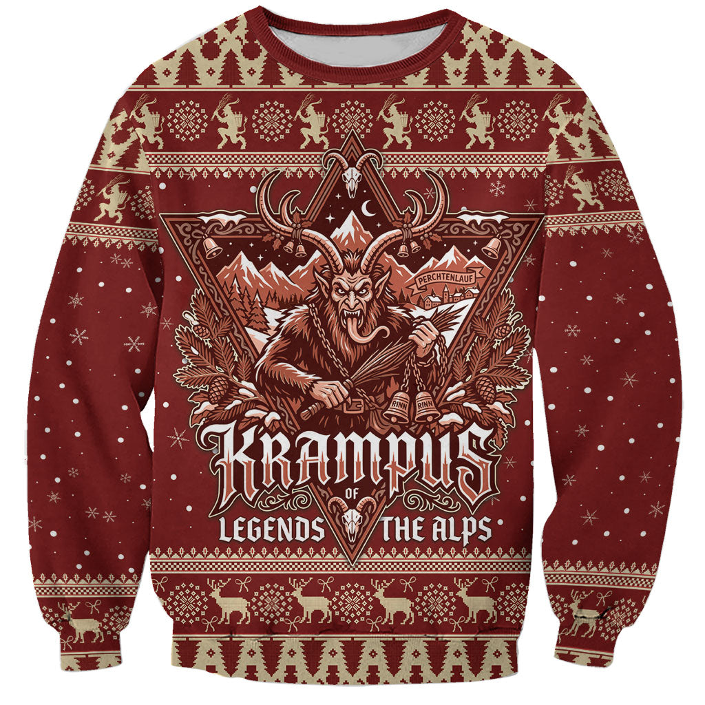 Austria Christmas Sweatshirt Krampus Legends of the Alps