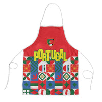 Portugal Football Apron Patchwork National Flag Design - Wonder Print Shop