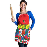 Portugal Football Apron Patchwork National Flag Design - Wonder Print Shop