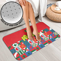 Portugal Football Bathroom Set Patchwork National Flag Design - Wonder Print Shop