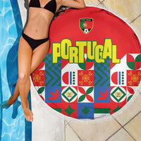 Portugal Football Beach Blanket Patchwork National Flag Design - Wonder Print Shop