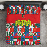 Portugal Football Bedding Set Patchwork National Flag Design - Wonder Print Shop