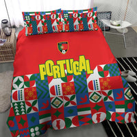 Portugal Football Bedding Set Patchwork National Flag Design - Wonder Print Shop