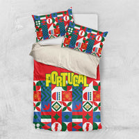 Portugal Football Bedding Set Patchwork National Flag Design - Wonder Print Shop