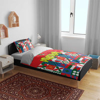 Portugal Football Bedding Set Patchwork National Flag Design - Wonder Print Shop