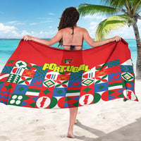 Portugal Football Sarong Patchwork National Flag Design - Wonder Print Shop